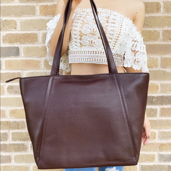 SALE‼️‼️ Michael kors large top zip tote leather - Picture 5 of 5